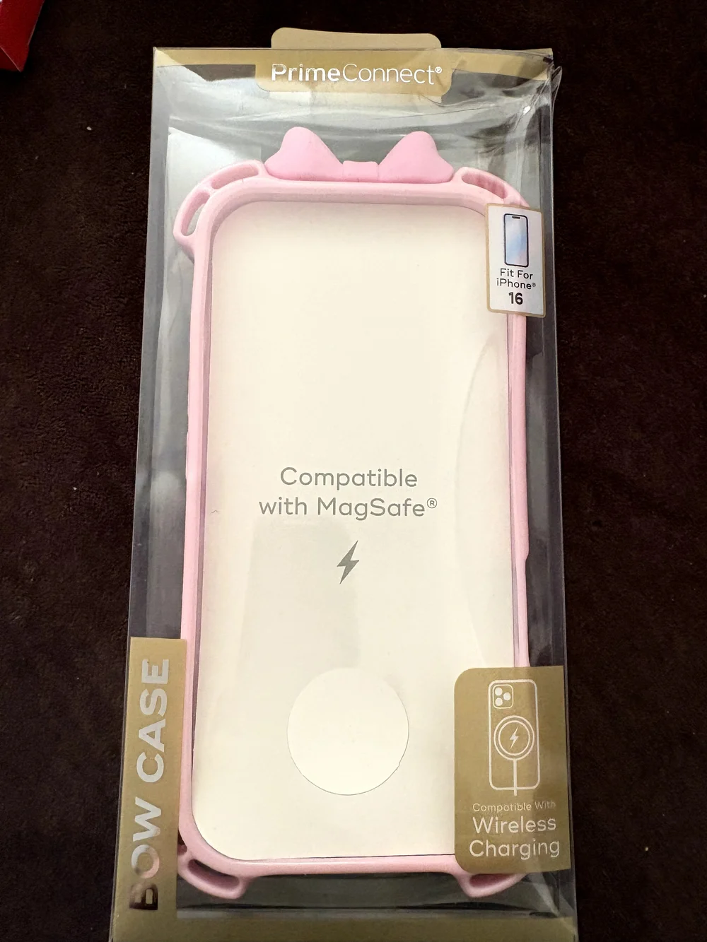 Pink Bow Case Compatible with MagSafe for iPhone 16